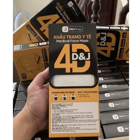[HÀNG XUẤT KHẨU] Khẩu trang y tế D&J KF94 (4D) kháng khuẩn 99% (1 HỘP/10 CÁI) | BigBuy360 - bigbuy360.vn