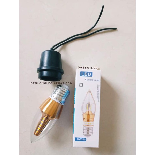 Bóng đèn led + chuôi chống nước