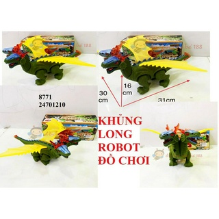 đồ chơi khủng long chiếu đèn(dùng pin)