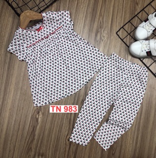 Bộ ngắn tay bé gái (combo 2 bộ)