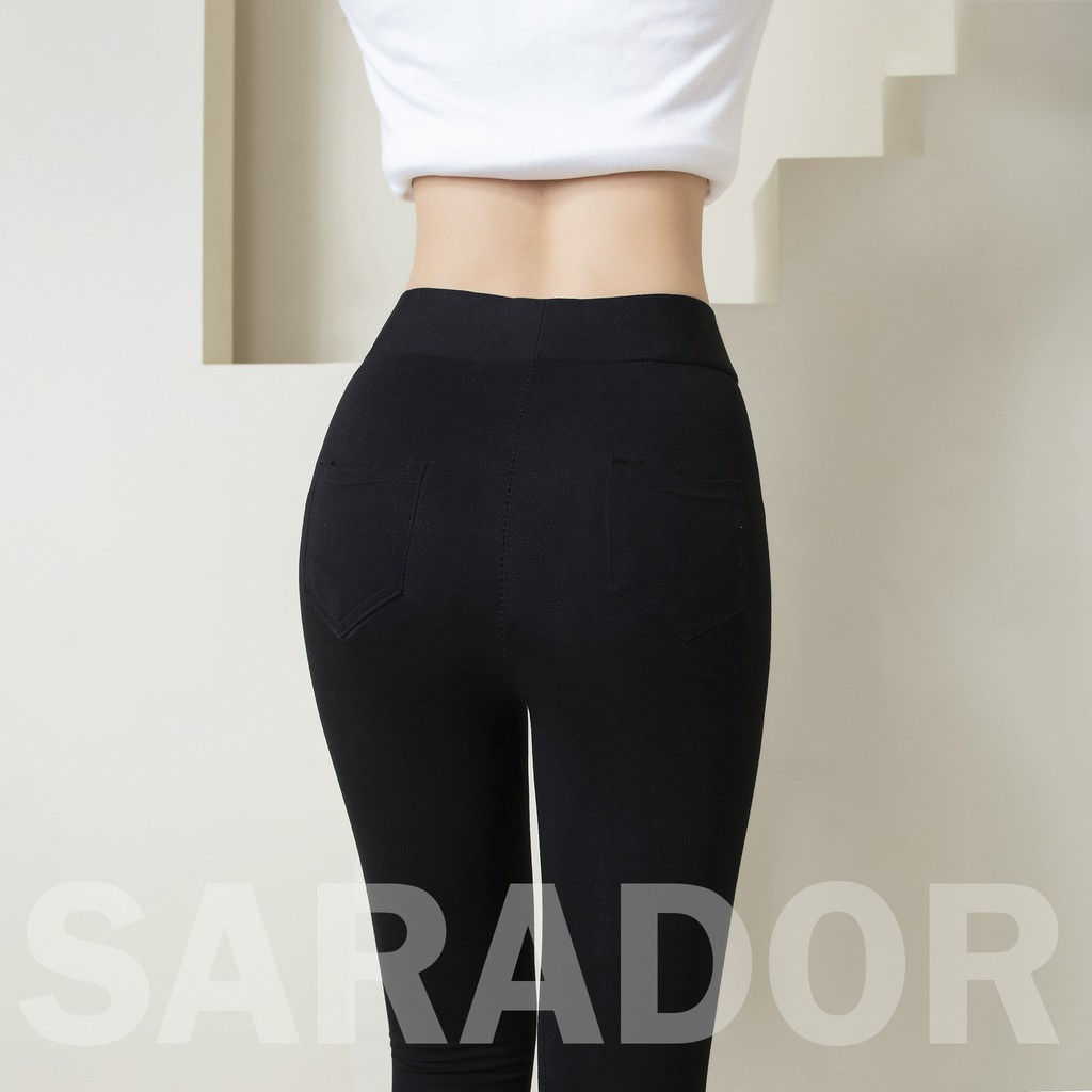 Quần Legging Nữ - Có Bigsize🌹[Mã HVHAX12 hoàn 10% xu]🌹 Quần Legging Cạp Cao Nâng Mông Thon Dáng Hàn Quốc - Cạp Cao 5cm | BigBuy360 - bigbuy360.vn