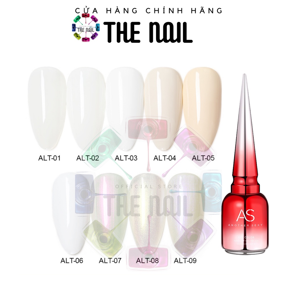 Sơn gel AS mã ALT chai đỏ nhọn 15ml chính hãng