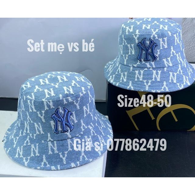 Nón cặp Mẹ (Con) - combo 1 set 2 Mũ vành NY Mẹ vs Bé xinh xắn