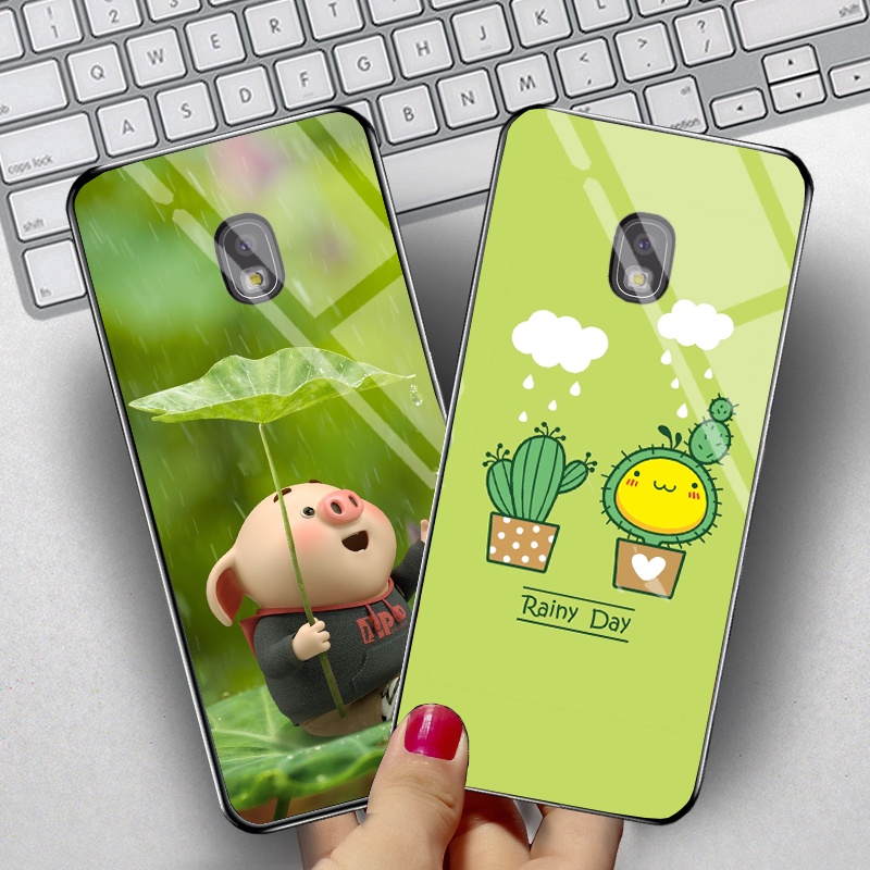 Ốp SAMSUNG J7 Pro mặt kính gương bóng