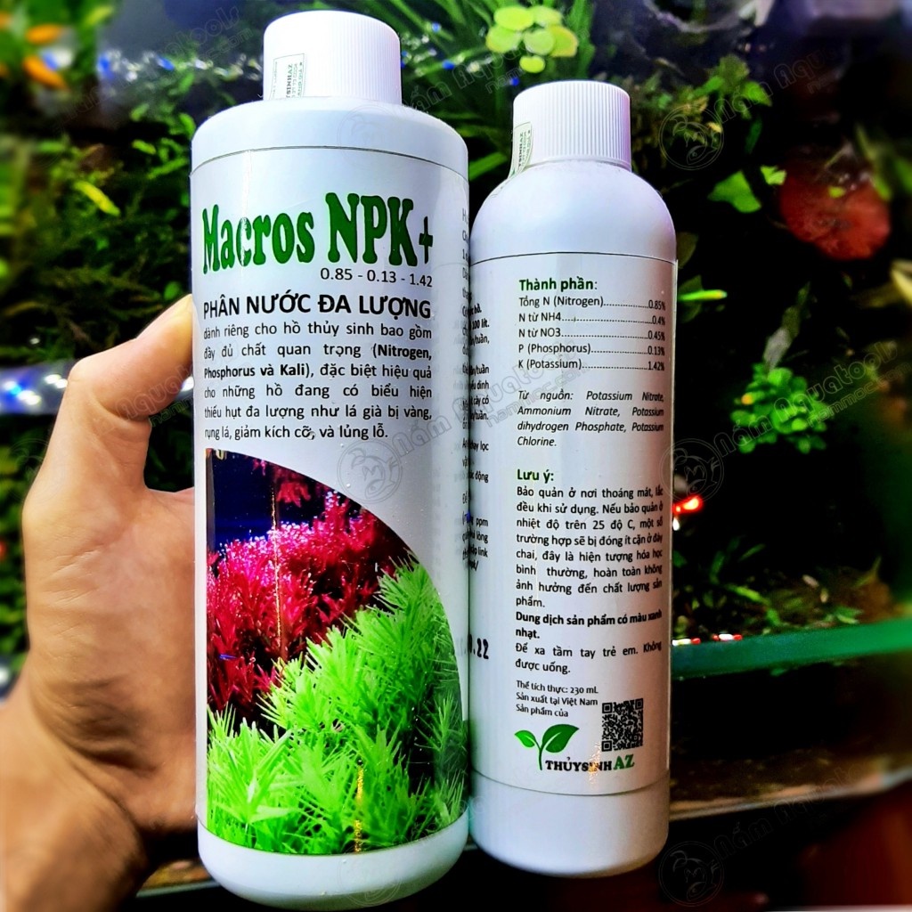 Macros NPK+ (Chai 500ml) - Phân Nước Đa Lượng Cho Bể Thuỷ Sinh [Thủy Sinh AZ]