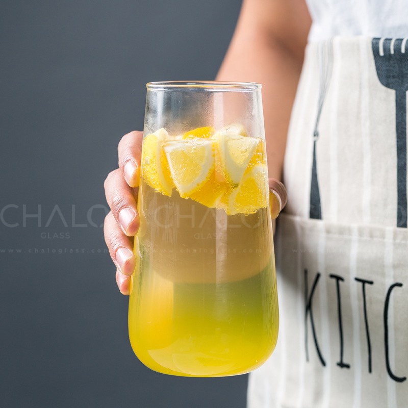 Ly thủy tinh đáy bầu 480ml - 550ml  (Thủy tinh chịu nhiệt Borosilicat) - CTR02 - (Ly trơn, không in hình)