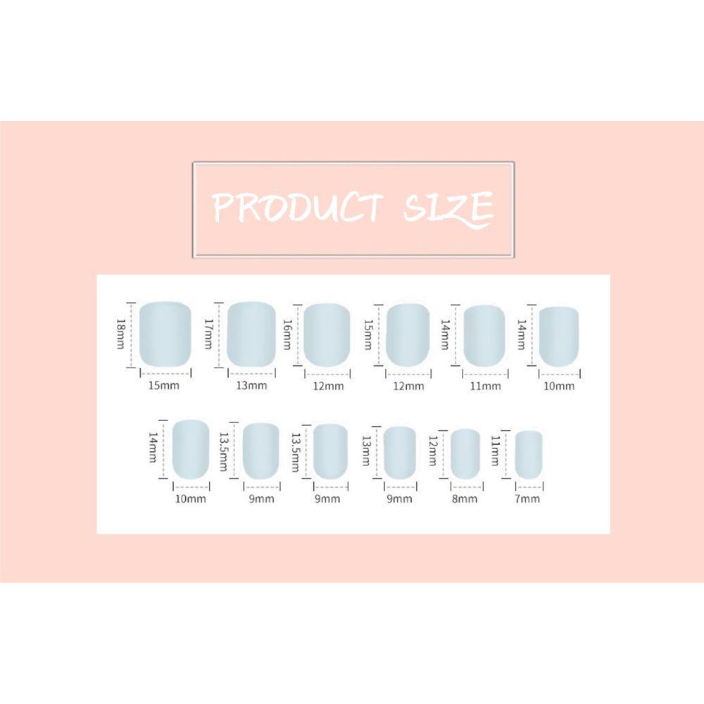 MIHAN1 Hộp 24 Móng Tay Giả Múa Ba Lê