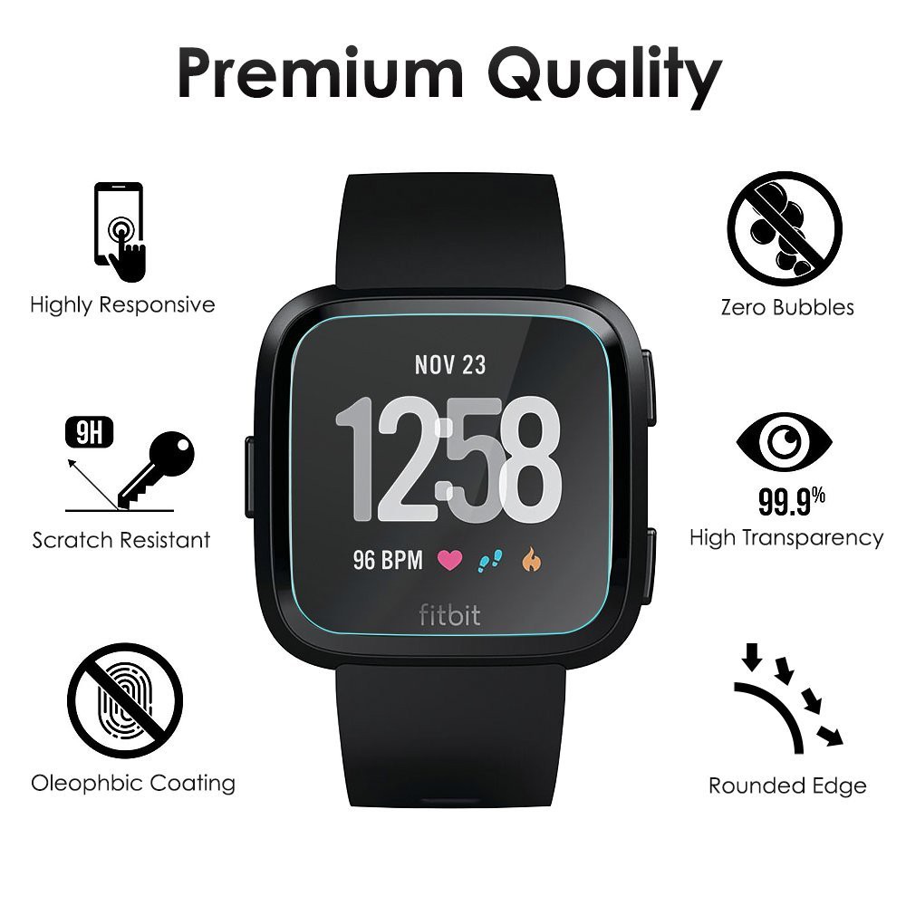 2.5D Tempered Glass Film Screen Protector for Fitbit Versa Smart Watch
