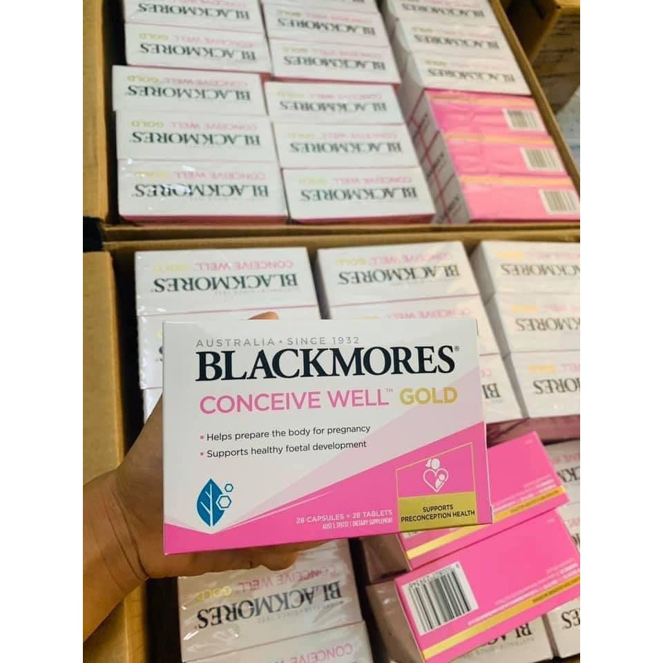 Vien uong Tăng Khả Năng Thụ Thai Blackmores Conceive Well Gold 56v