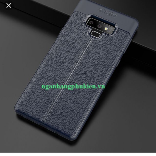 Ốp lưng galaxy note 9silicon giả da,chống sốc auto Focus