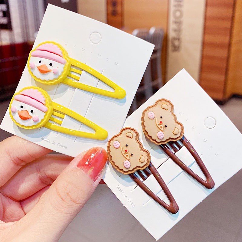 HOTTREND- BỘ 2 KẸP TÓC ĐỘNG VẬT DỄ THƯƠNG PHONG CÁCH HÀN QUỐC CHO BÉ YÊU