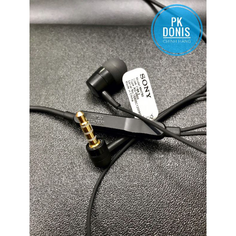 Tai nghe Sony MH750 Jack 3.5mm âm bass cực chất, tai nghe nhét tai in ear có mic, kèm nút tai
