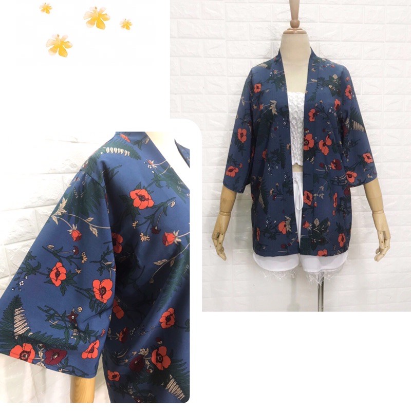 Áo Kimono Hoa