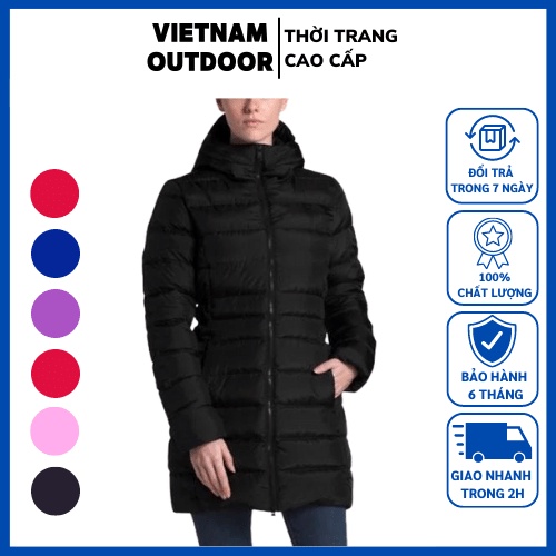 Áo khoác phao măng tô chần bông nữ The North Face Áo phao măng tô nữ chần bông siêu nhẹ siêu đẹp