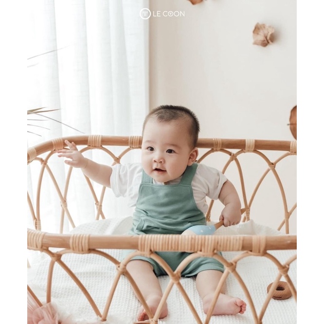 Le coon LC0551Quần yếm lửng cho bé Le coon