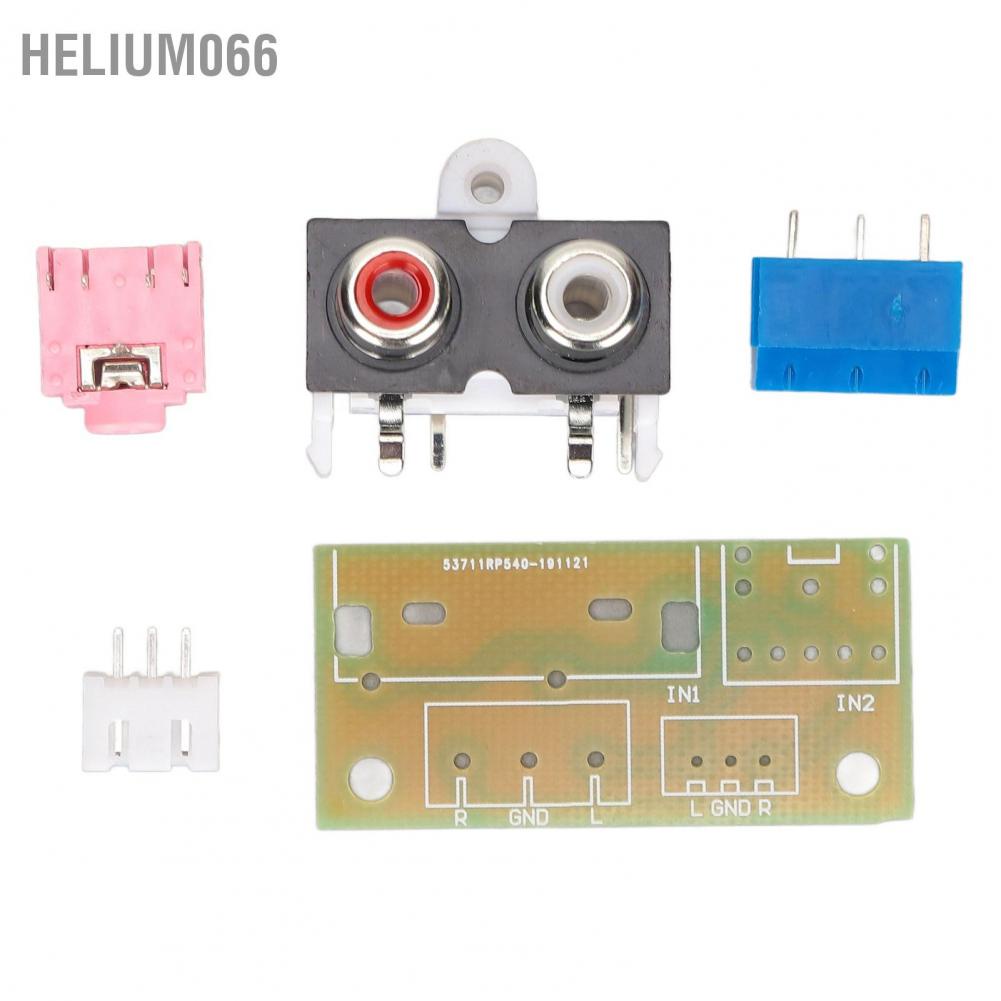 Helium066 Audio Input Output Adapter Board Wiring Lead Plate 3.5mm Plug Socket PCB Terminal Block