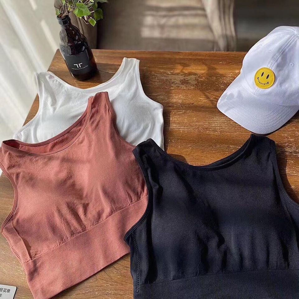 Áo ba lỗ Croptop nữ, chất vải cotton dư xịn đẹp, có đệm nâng ngực trong áo