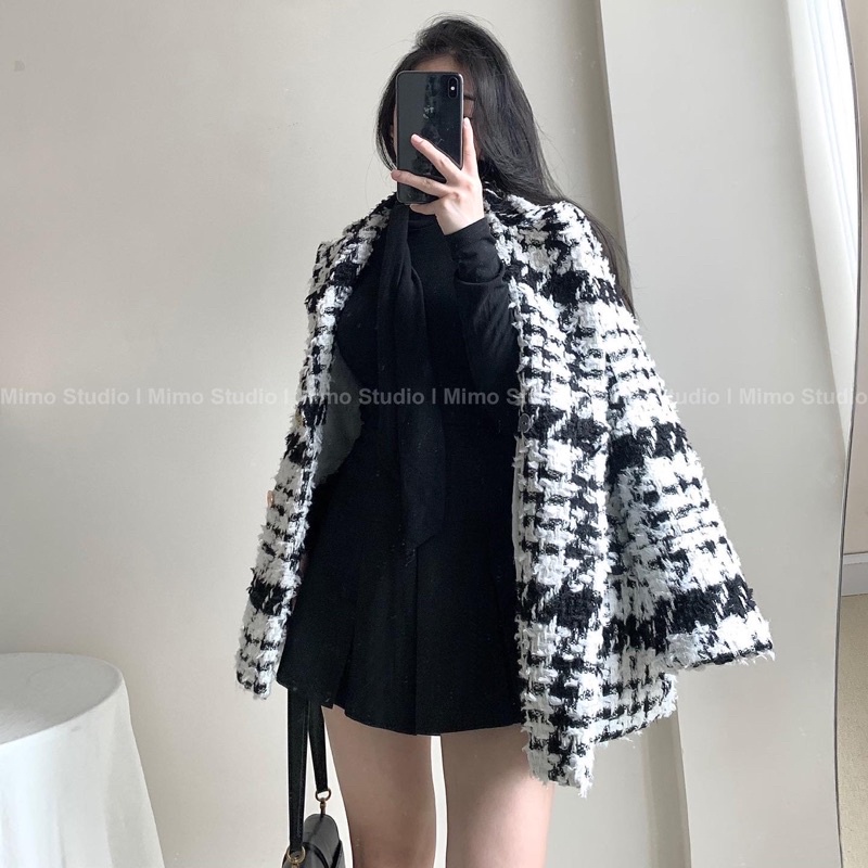 Áo khoác blazer nỉ dạ ziczac-2013