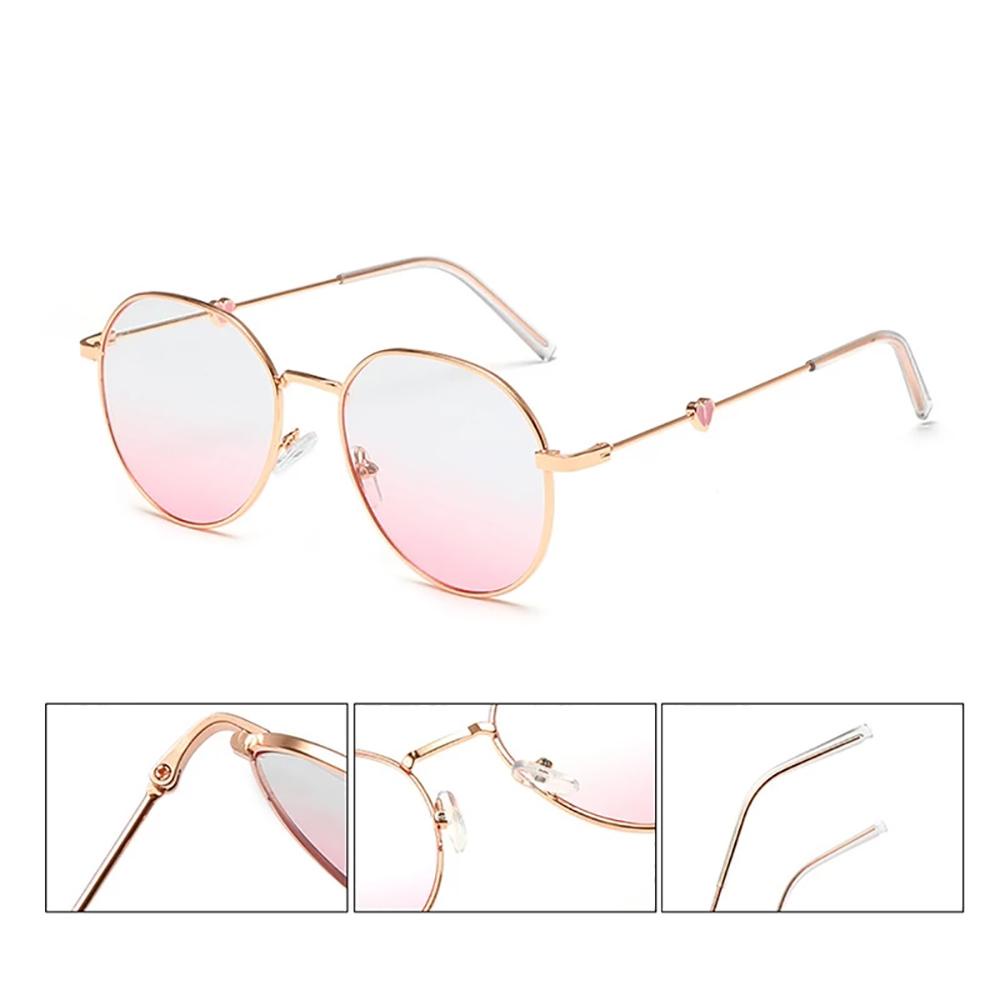 Kính Mát Hình Trái Tim Màu Sắc Gradient Siêu Nhẹ Cho Nữ