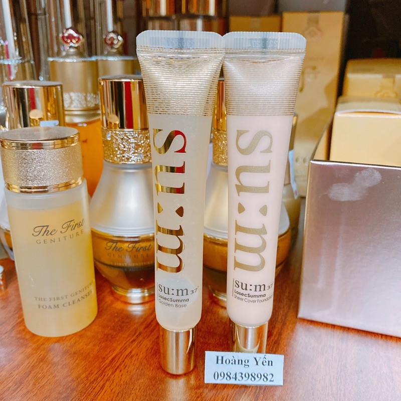 [GIÁ SỐC] Kem Lót - Nền su:m37 losec summa 20ml/ tuyp (tách set, nội địa Hàn Quốc)