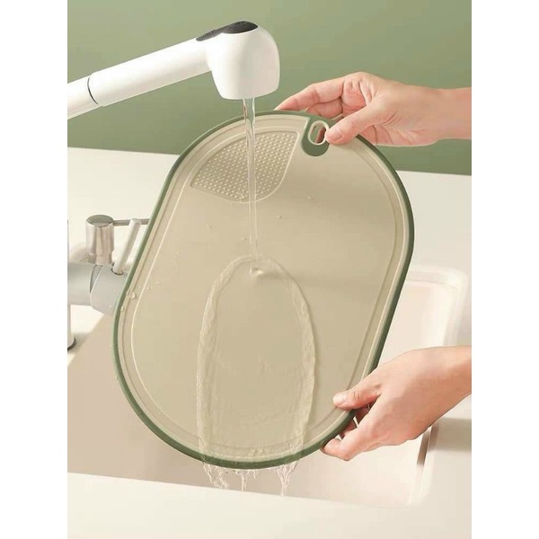 Thớt Nhựa PP Kháng Khuẩn,an toàn cho sức khỏe - 3 màu thiết kế hiện đại - Tặng Kèm Giá Đỡ