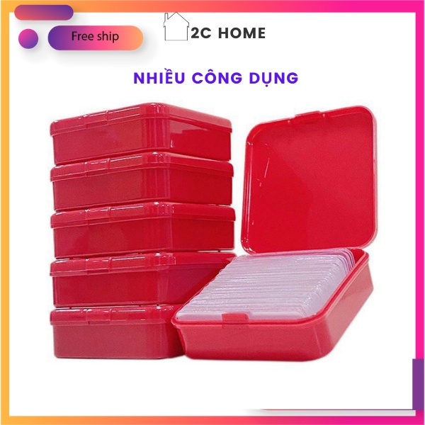 Hộp 60 miếng dán 2 mặt trong suốt, băng keo hai mặt siêu dính treo đồ cố định khung tranh trang trí, treo giá kệ đồ tran