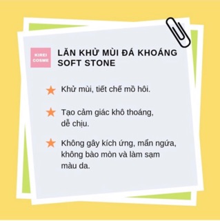 LĂN KHỬ MÙI ĐÁ KHOÁNG SOFT STONE NHẬT