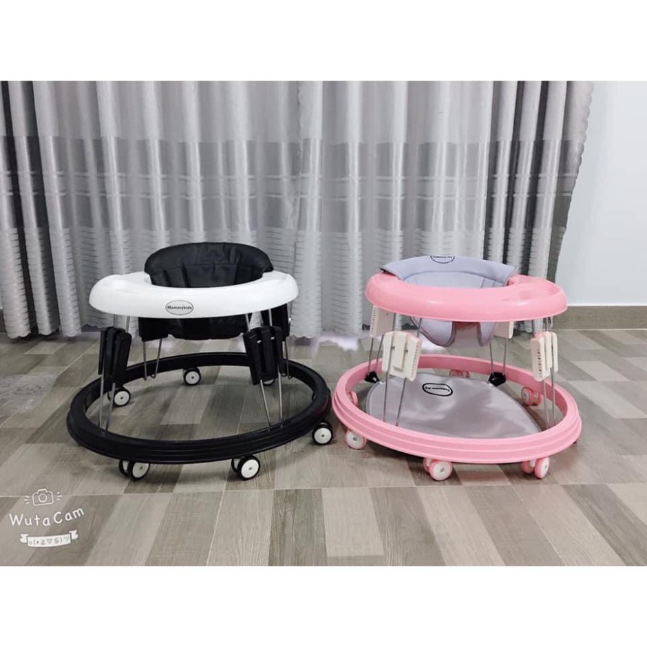 HSGD XE TRÒN TẬP ĐI CHO BÉ KIÊM XE ĂN DẶM, XE TRÒN MOMMY KIDS ĐIỀU CHỈNH 5 ĐỘ CAO 44 QS