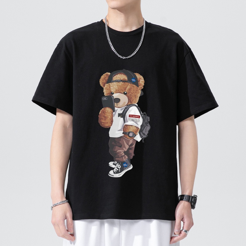 Áo Thun In Gấu 3D Sành Điệu Phong Cách Cặp Đi Học, Trẻ Trung Năng Động Thoáng Mát Hè Đầy Thoái Mái Mã  GAREM230