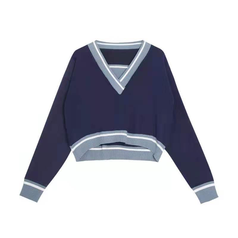 Áo len tay dài cổ chữ v phong cách hàn quốc