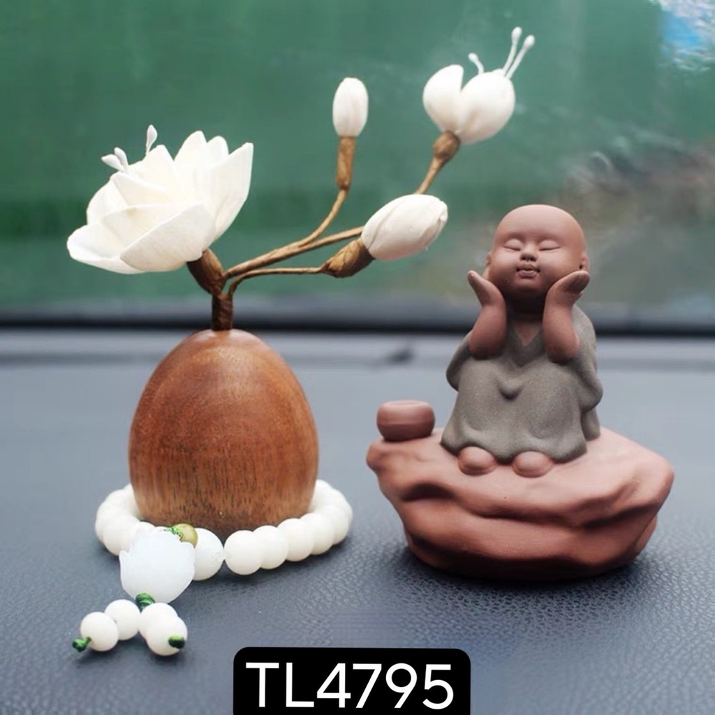 Đồ chơi xe hơi Set Chú Tiểu An Yên + Bình hoa Sen