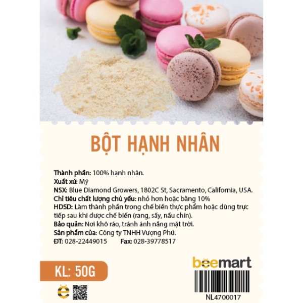 Bột hạnh nhân 50g