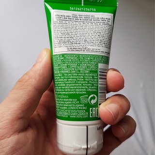 [Chính hãng]sample Sữa rửa mặt dạng gel Vichy cho da dầu mụn 50ml