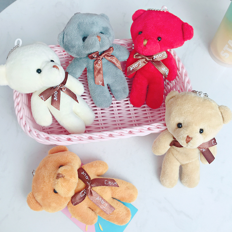 Móc khóa hình gấu teddy nhồi bông dễ thương 12cm