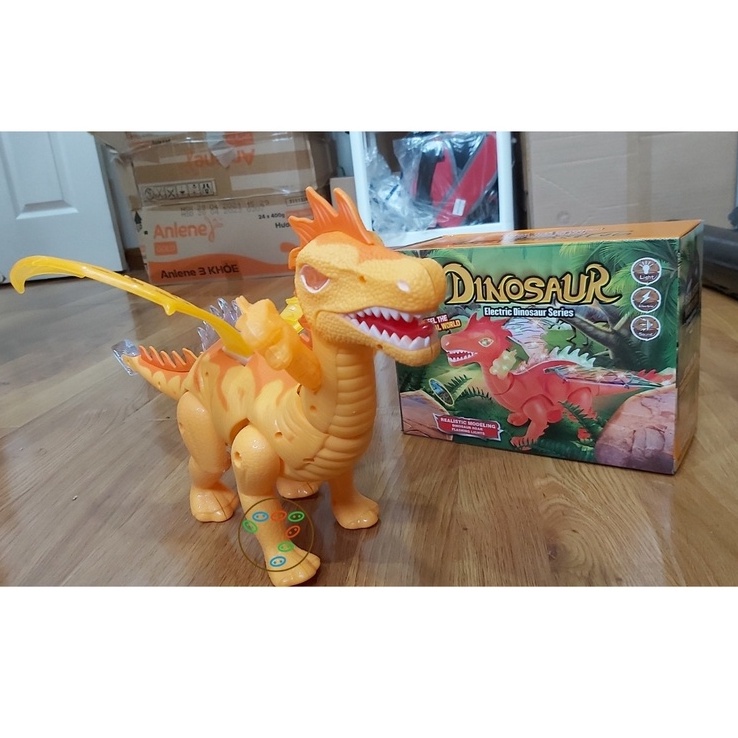 Khủng long 3 đầu Electric Dinosaur Series + tặng kèm 3 pin AA