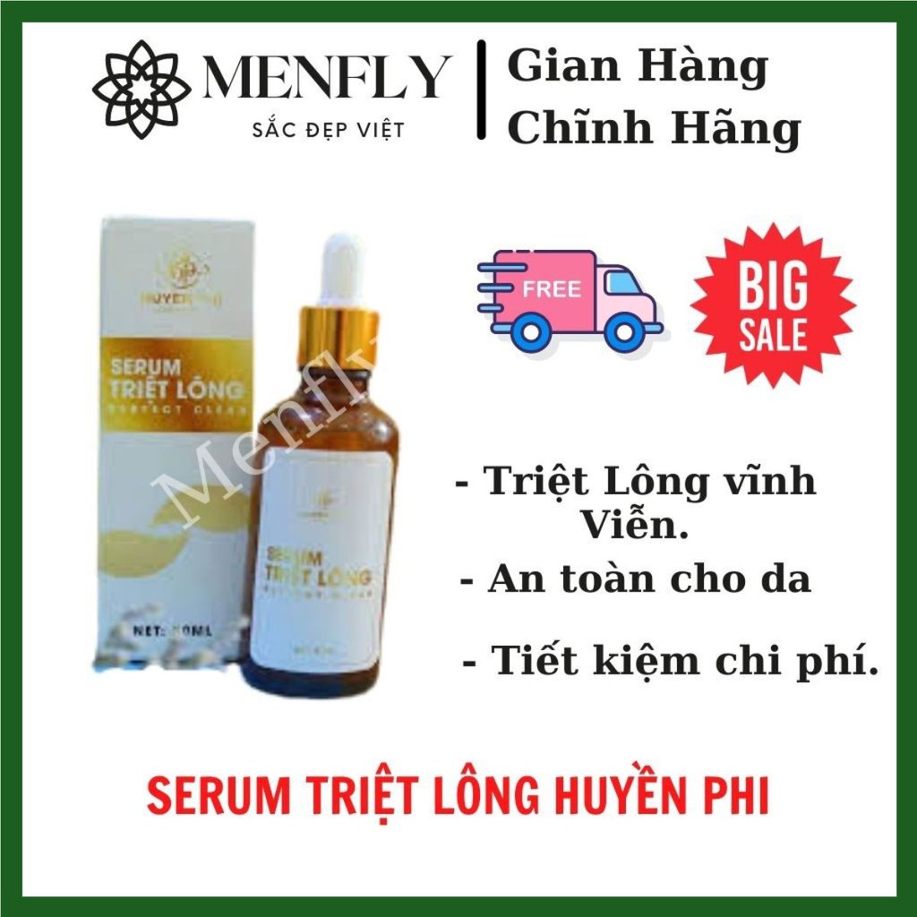 Serum Triệt Lông Huyền Phi Triệt Mùi Hôi Nách Triệt Lông Mu Lông Nách