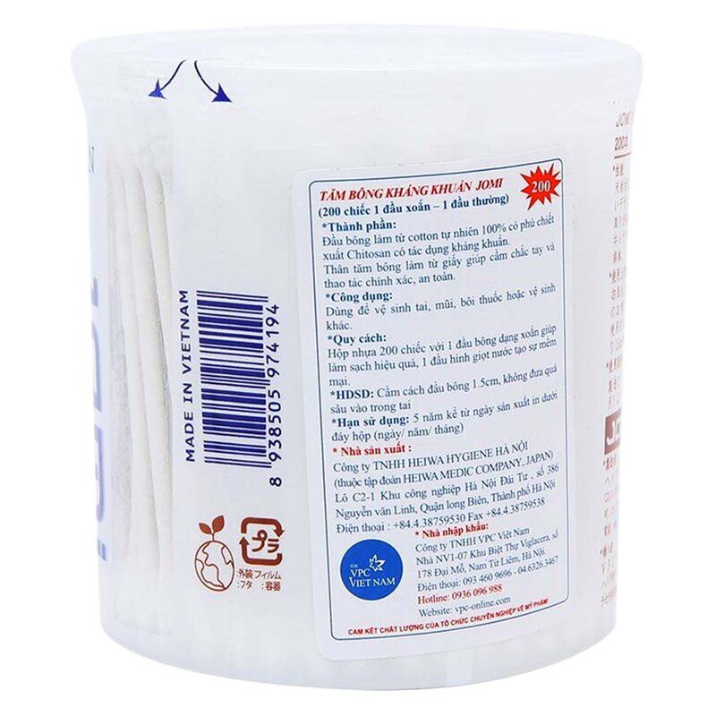 Bông Tăm Jomi 200 que