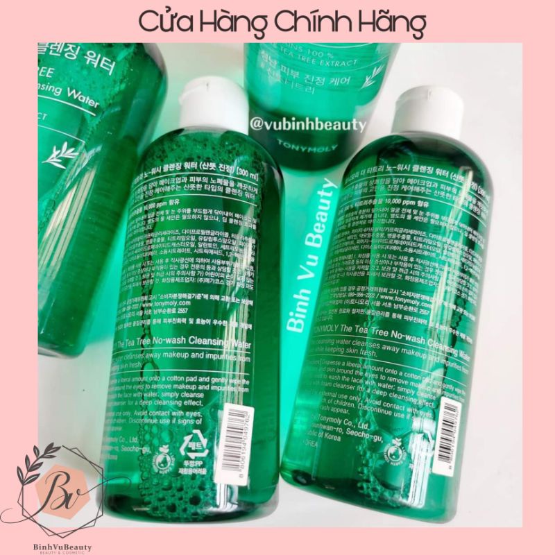 Nước Tẩy Trang Chiết Xuất Lá Tràm Trà Tonymoly