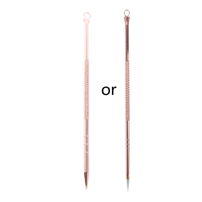 [Hàng mới về] Dụng cụ nặn mụn hai đầu bằng thép không gỉ tiện dụng