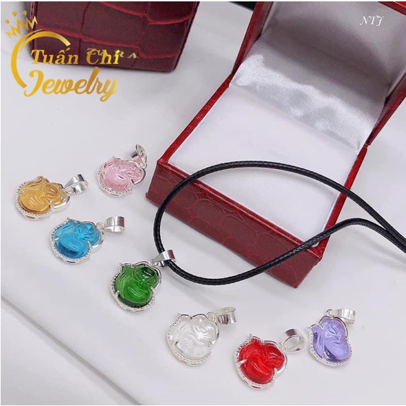 Mặt Vòng Cổ Bạc- Mặt Dây Chuyền Hồ Ly Đá Đủ Màu Kèm Ảnh Thật