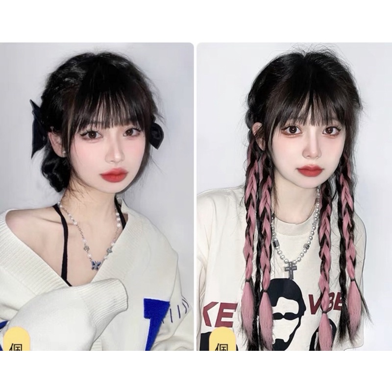 Tóc giả tết hình con rết nhiều màu size 45cm - Khanturban.vn