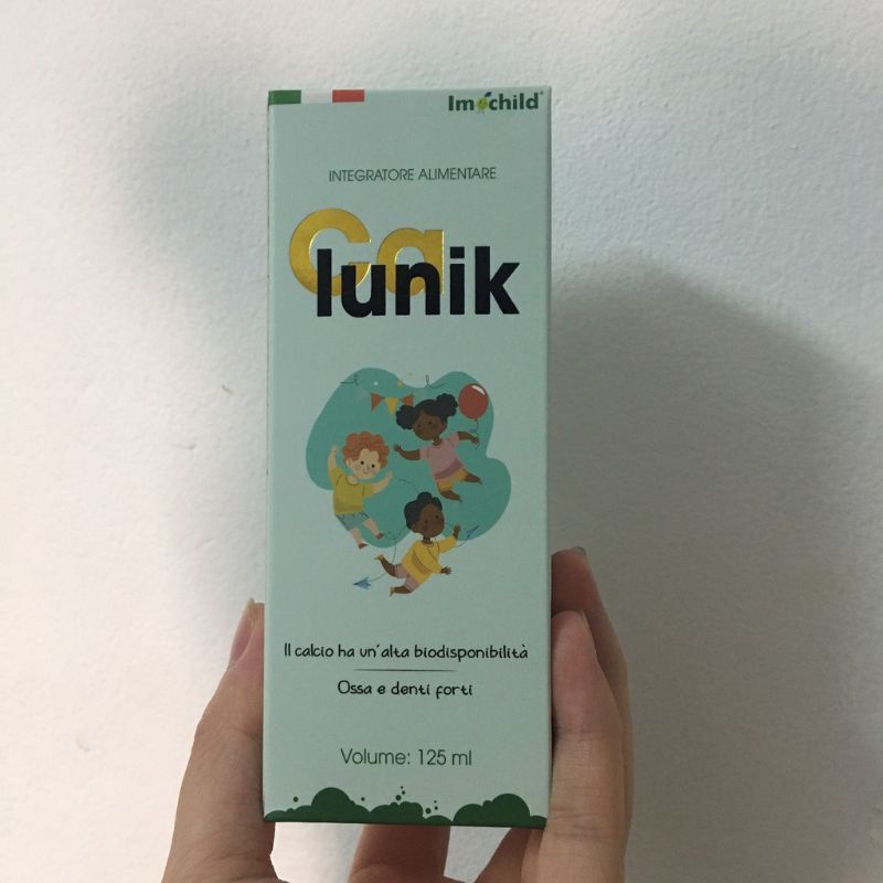 Calunik Imochild Bổ sung Canxi, Magie, Vitamin D3 và K2 cho trẻ em từ 1 tuổi và người lớn (DT125ml)
