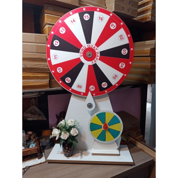 VÒNG QUAY MAY MẮN 16 ô - SIZE 60cm cao 100cm