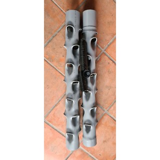 Bộ combo 2 trụ khí canh + 80 rọ nhựa 4.5cm : linh kiện làm hệ trồng rau khí canh