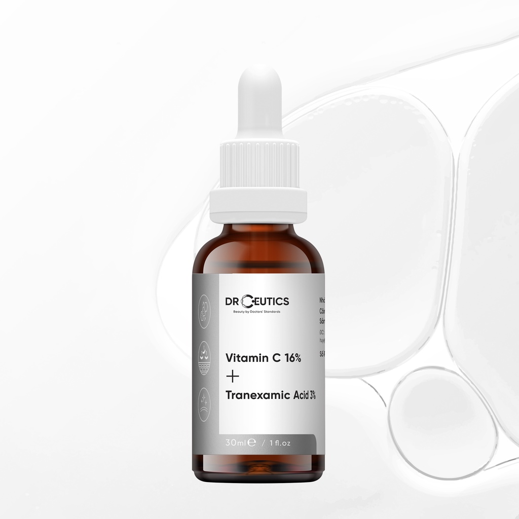 Serum DrCeutics Vitamin C 16% + Tranexamic Acid 3% Ngăn Ngừa Lão Hóa Và Làm Sáng Da 30ml