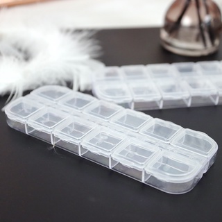 Khay đựng đá nail 12 ô nắp bật