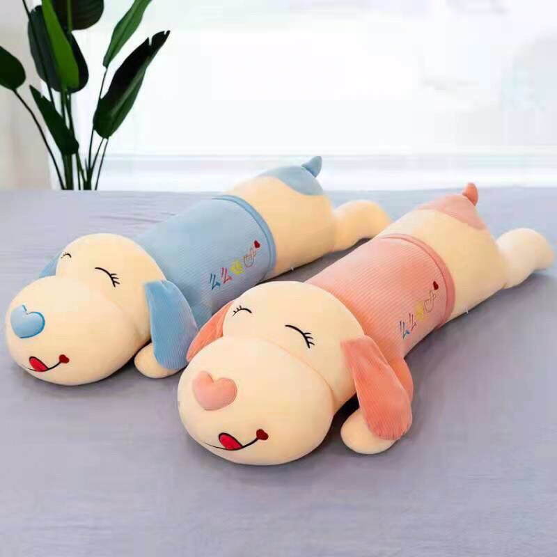 Gấu nhồi bông vải Miniso mềm mịn cao cấp- mẫu chó mũi tim siêu xinh