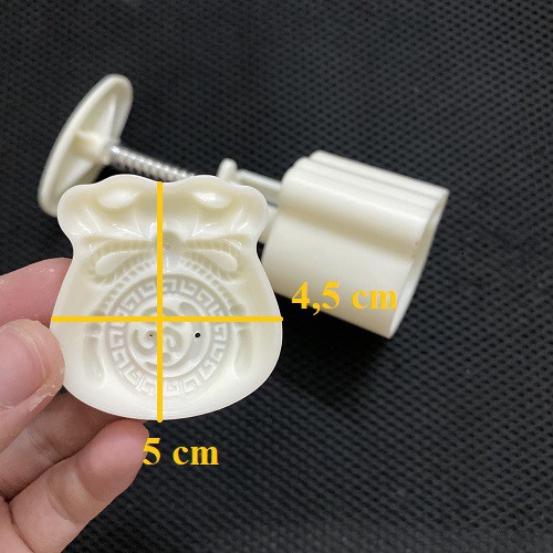 Khuôn làm bánh trung thu chữ lộc một mặt 75 gram [HÀNG MỚI] dùng làm bánh nướng, bánh dẻo ..