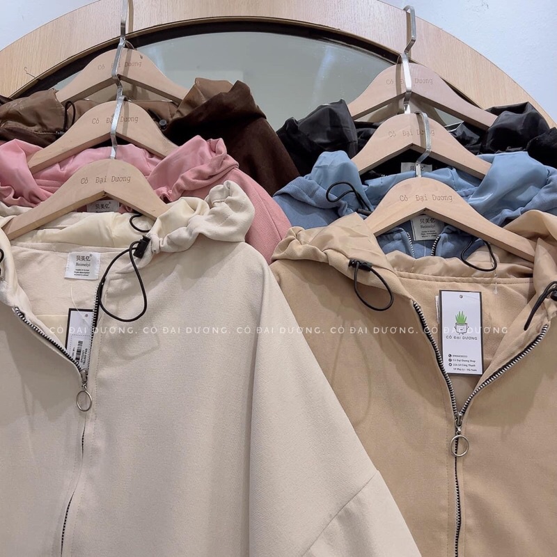 Áo khoác tăm trơn
