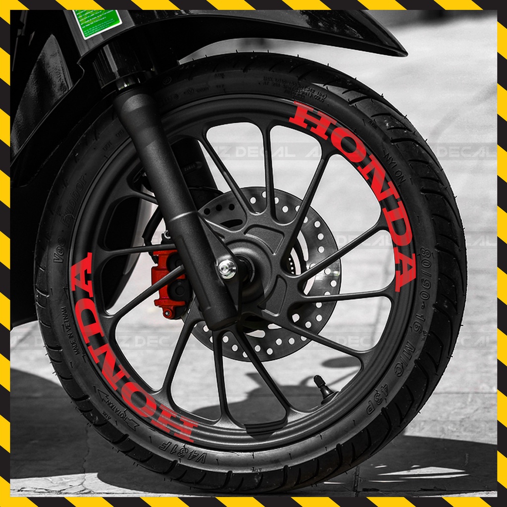 Tem Dán Vành Xe Máy Phản Quang Honda Winner X, Air Blade, Vision, SH... | TV37 | Decal Dán Vành Xe Máy Honda Chống Nước